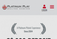 PlatinumPlay Homepage 2 Mobile Device View