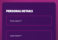 FrankFredCasino Registration Form Step 1 Mobile Device View