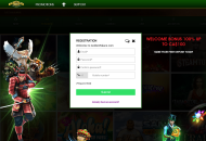 GoldenPalace Registration Form Step 1 Desktop Device View