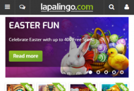 Lapalingo Homepage Mobile Device View