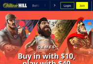 WilliamHill Homepage Mobile Device View