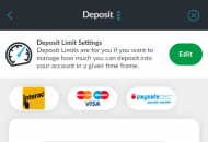 BetVictor Payment Methods Mobile Device View 