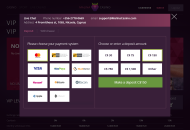 MalinaCasino Payment Methods Desktop Device View