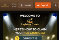Captaincooks Welcome Bonus Mobile Device View 