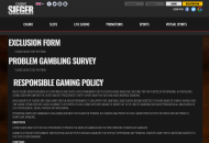 CasinoSieger Responsible Gambling Information Desktop Device View 