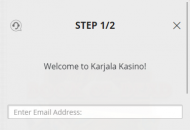 KarjalaKasino Registration Form Step 1 Mobile Device View
