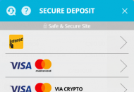 Mr.Play Payment Methods Mobile Device View