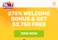 SlotMadness Homepage Mobile Device View