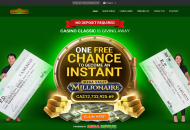 CasinoClassic Welcome Offer Desktop Device View 
