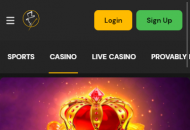 FortuneJack Homepage Mobile Device View
