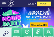 Playojo Homepage 2 Mobile Device View
