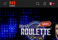 N1Casino Homepage Mobile Device View