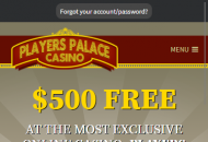 PlayerPalace Homepage Mobile Device View
