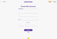 Wishmaker Registration Form Step 2 Desktop Device View