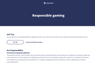 CasinoRoom Responsible Gambling Information Desktop Device View