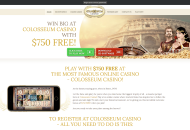 Colosseum Welcome Package Desktop Device View