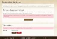 Everum Responsible Gambling Settings Desktop Device View 