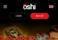 Oshi Homepage Mobile Device View 