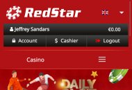 RedStar Homepage Mobile Device View