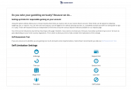 CasinoRoom Responsible Gambling Settings Desktop Device View