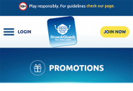 DrueckGlueck Promotions Mobile Device View 