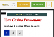 GrandMondial Promotions Mobile Device View
