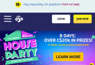 Playojo Homepage Mobile Device View