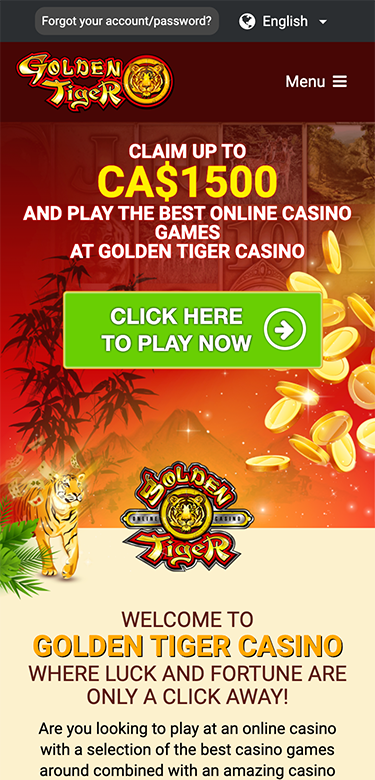 Casino tiger golden