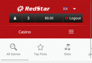 RedStar Responsible Gambling Settings Mobile Device View