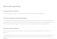 Rizk Responsible Gambling Information Desktop Device View