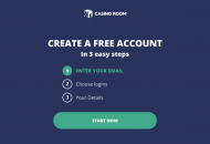 CasinoRoom Registration Form Step 1 Desktop Device View 