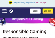 Playojo Responsible Gambling Information Mobile Device View