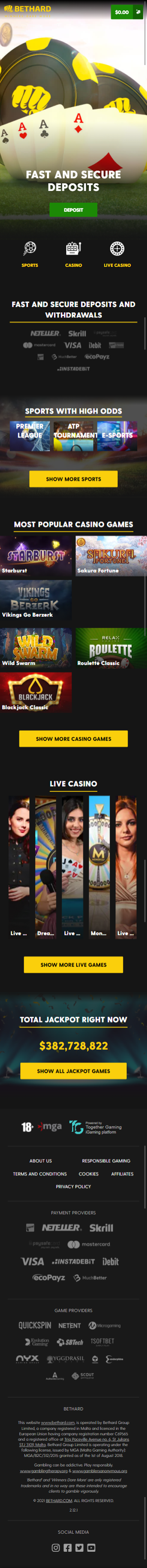 Review: Bethard Casino für Spieler aus Deutschland