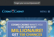 Cosmo Homepage Mobile Device View 