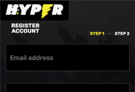 Hypercasino Registration Form Step 1 Mobile Device View
