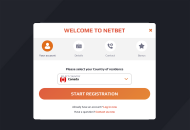 Netbet Registration Form Step 1 Desktop Device View