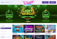 SugarCasino Homepage Desktop Device View 