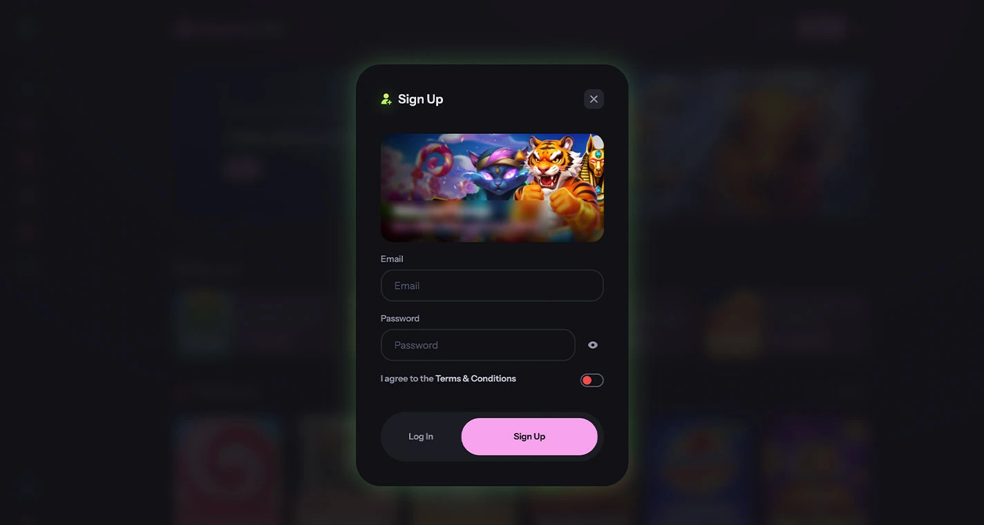 FantasyBet Casino Registration Form Step 1 Desktop Device View