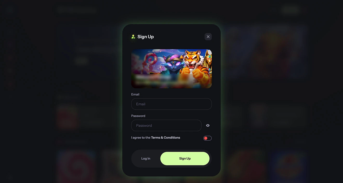 FijiCasino Casino Registration Form Step 1 Desktop Device View