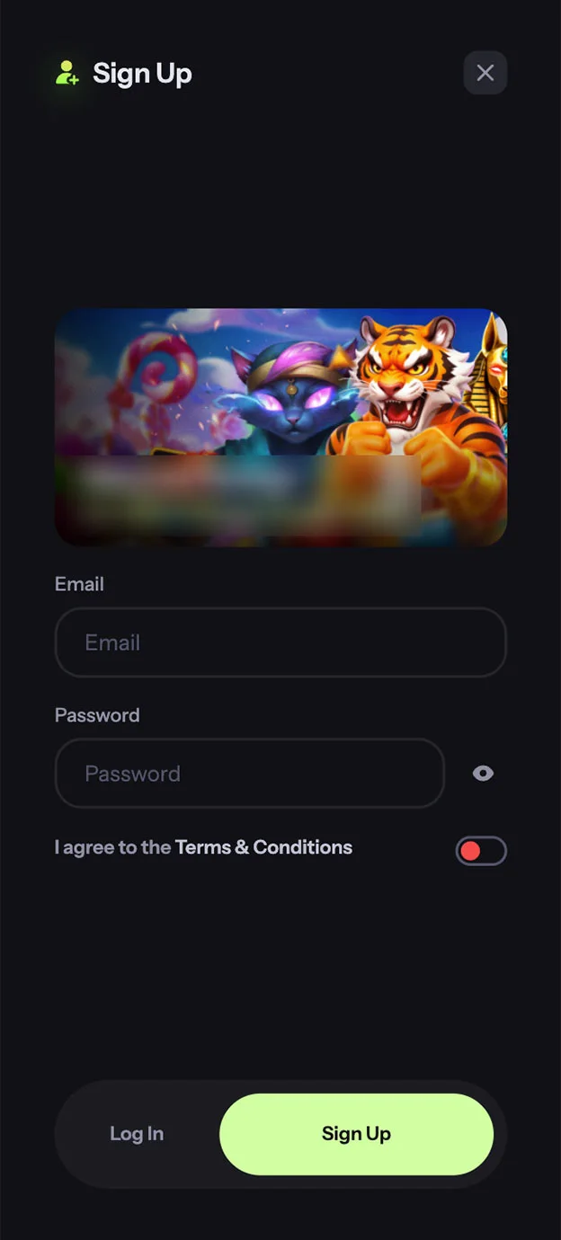 FijiCasino Casino Registration Form Step 1 Mobile Device View
