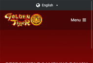 GoldenTiger Responsible Gambling Information Mobile Device View
