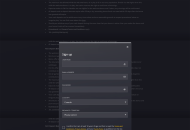 21Casino Registration Form Step 2 Desktop Device View