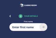 CasinoRoom Registration Form Step 5 Desktop Device View 