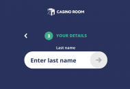 CasinoRoom Registration Form Step 6 Desktop Device View