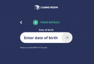 CasinoRoom Registration Form Step 10 Desktop Device View