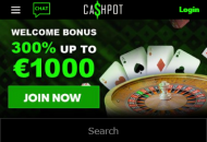 Cashpot Homepage Mobile Device View