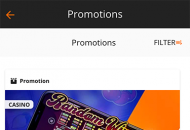 Betsson Promotions Mobile Device View 