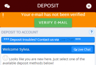 GoldenEuro Payment Methods Mobile Device View