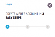 Guts Registration Form Step 1 Mobile Device View