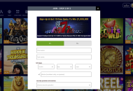 VIPcasino Registration Form Step 2 Desktop Device View